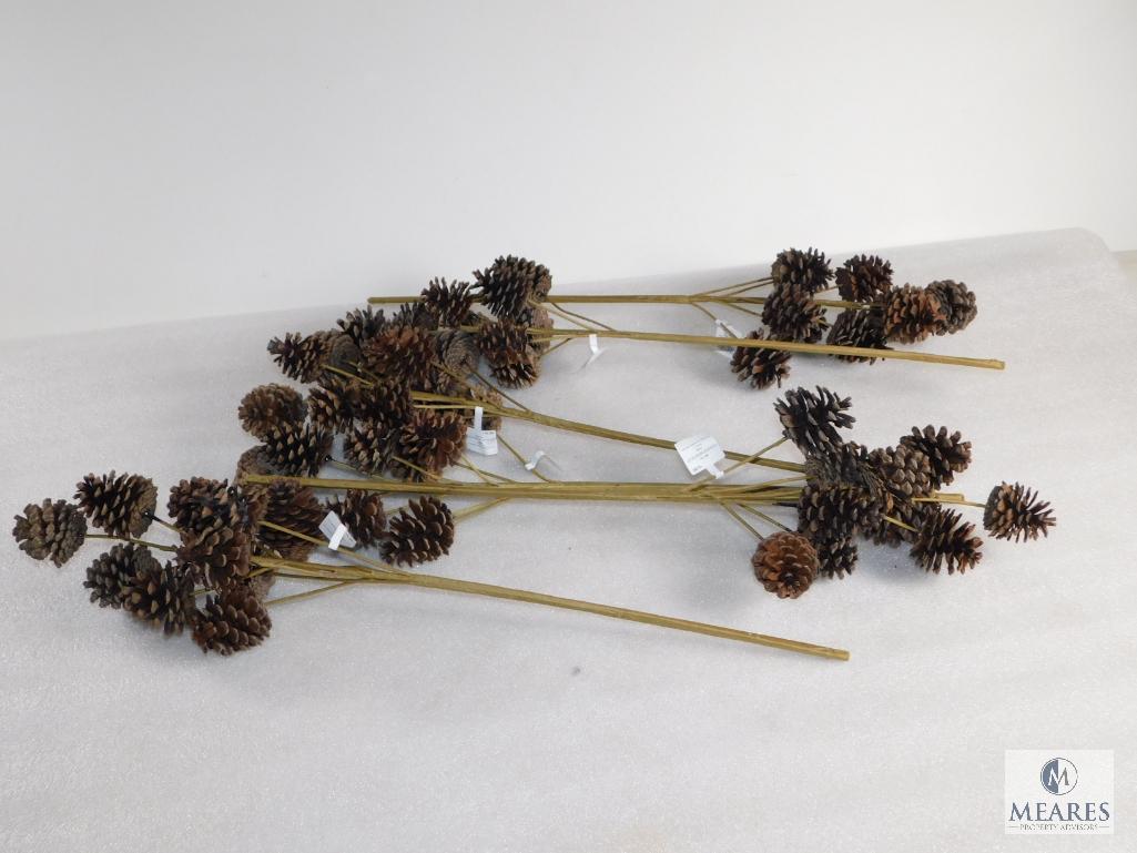 Lot of Approx. 6 Threshold Pinecone Picks, Christmas Decoration