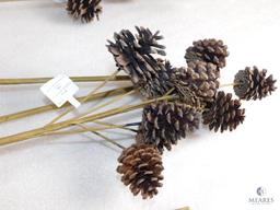 Lot of Approx. 6 Threshold Pinecone Picks, Christmas Decoration