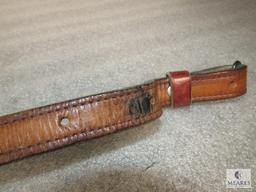 Leather Rifle Sling with Swivels
