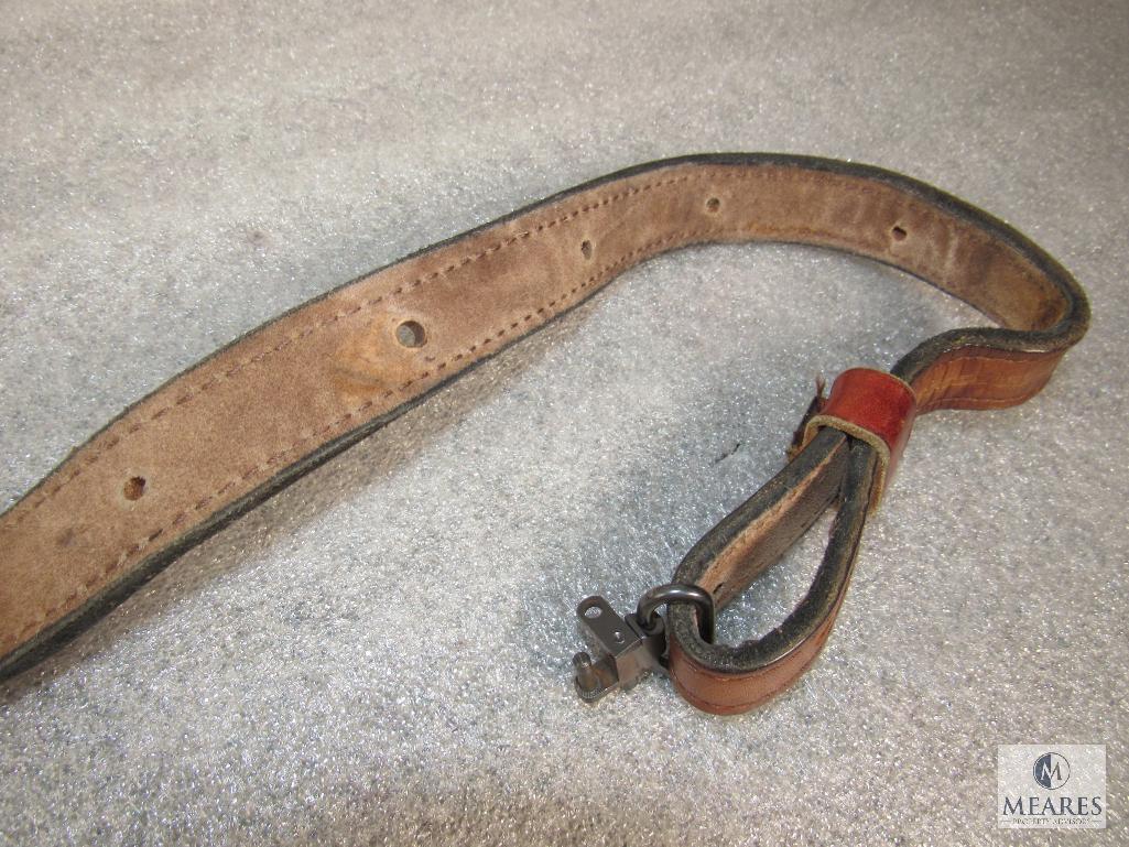 Leather Rifle Sling with Swivels