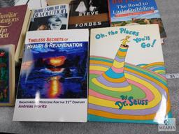 Lot of approx. 15 Assorted Books, Oh The Places You?ll Go, Simple Abundance, What I Saw At The