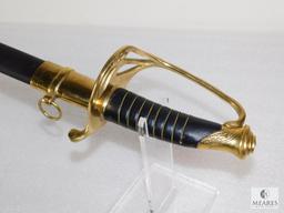 CSA Confederate Cavalry Officers Sword Civil War Reproduction with Scabbard