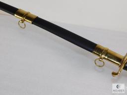 CSA Confederate Cavalry Officers Sword Civil War Reproduction with Scabbard