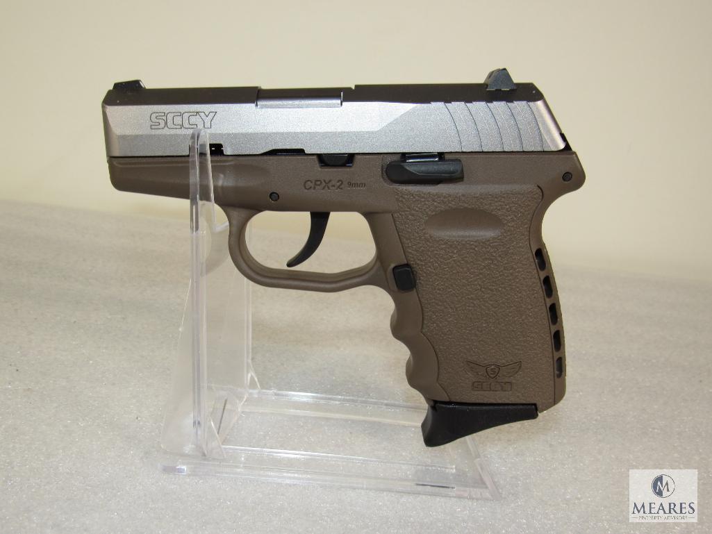 New SCCY CPX-2 9mm Semi Auto Pistol TTDE Flat Dark Earth