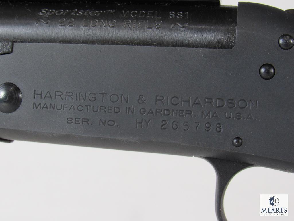 H&R Harrington & Richardson Sportster SS1 .22 LR Single Shot Rifle