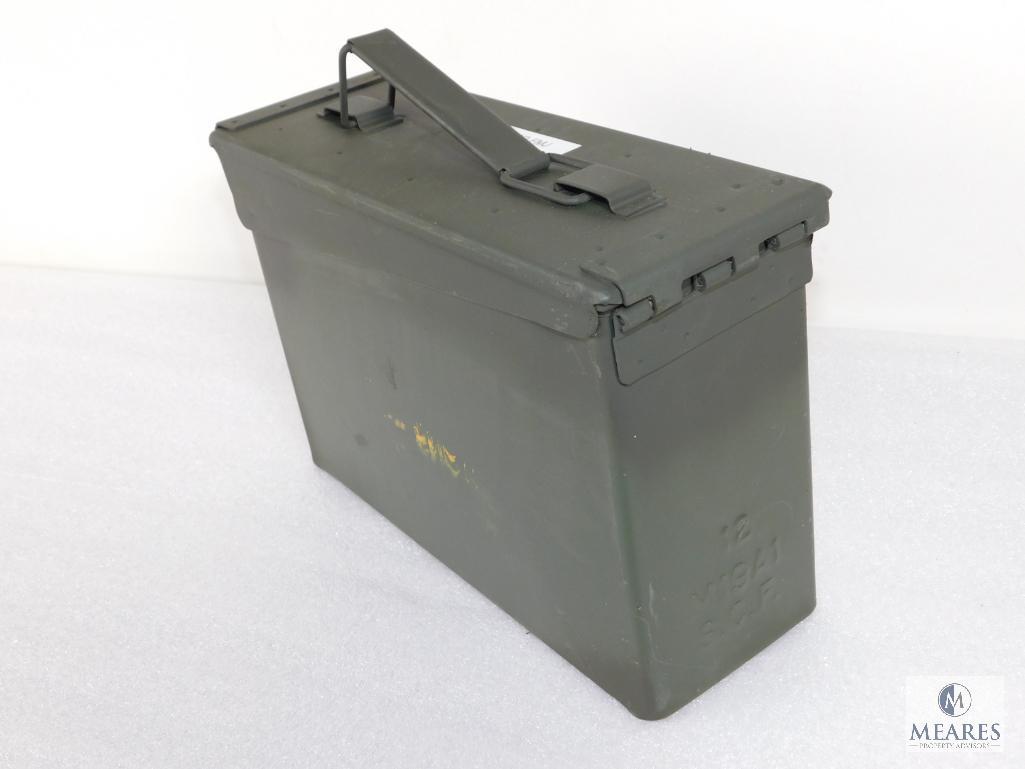 Military Ammo Can & Approximately 400 Rounds 9mm Luger 115 Grain FMJ Ammunition