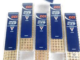 500 Rounds CCI Mini-Mag .22 LR HP Ammo