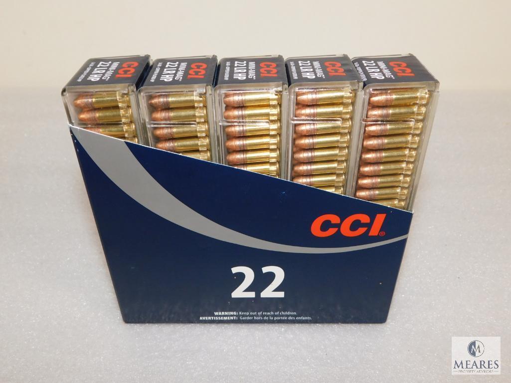 500 Rounds CCI Mini-Mag .22 LR HP Ammo