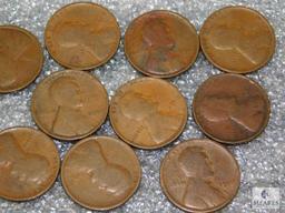 Lot (10) 1910 Lincoln Cents