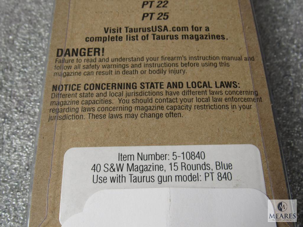 New Taurus 15 round PT840 pistol magazine .40 S&W