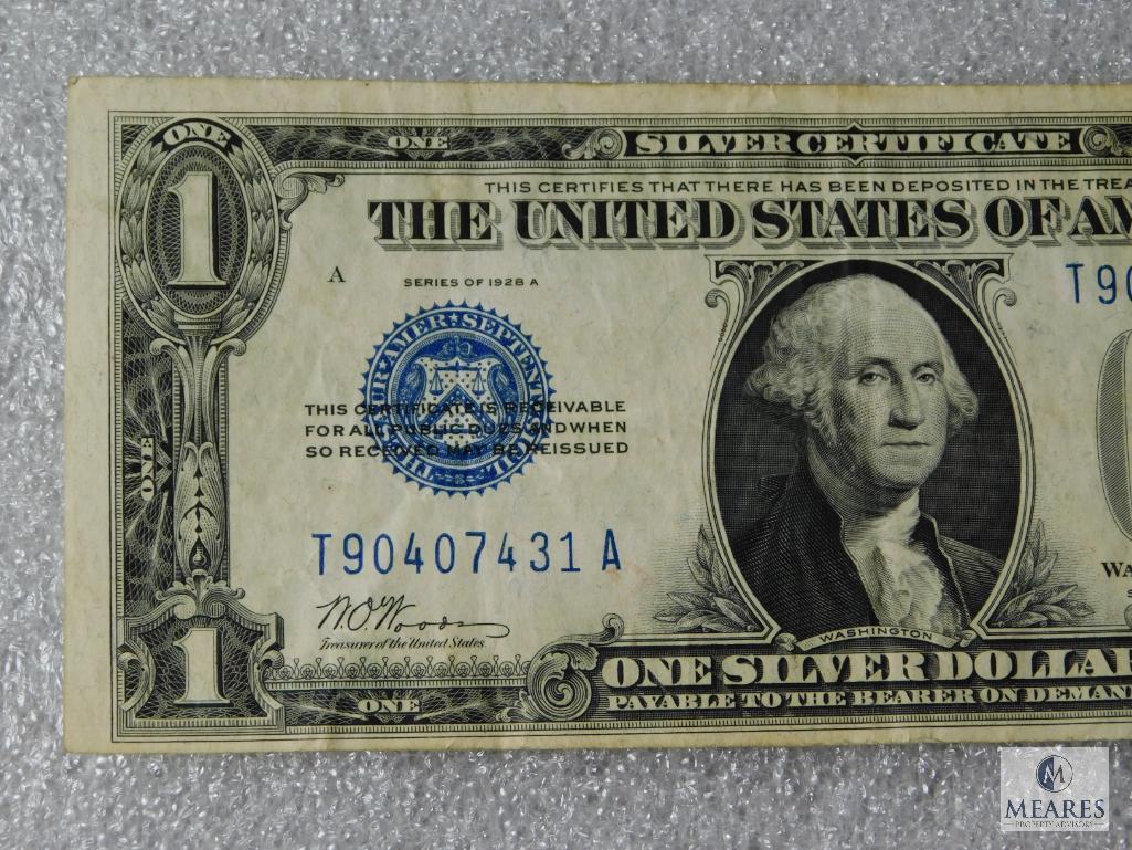 Group of 2: US small size $1 silver certificates