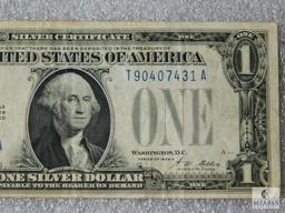 Group of 2: US small size $1 silver certificates