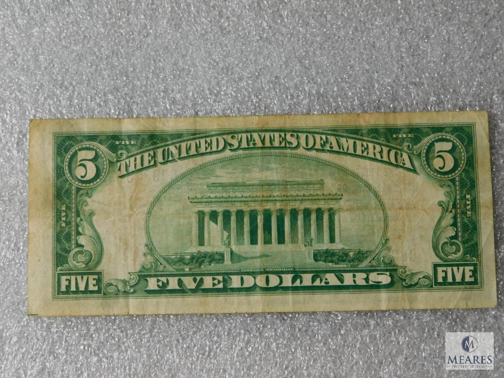 National Currency Note - The First National Bank of Atlanta, Georgia $5 note