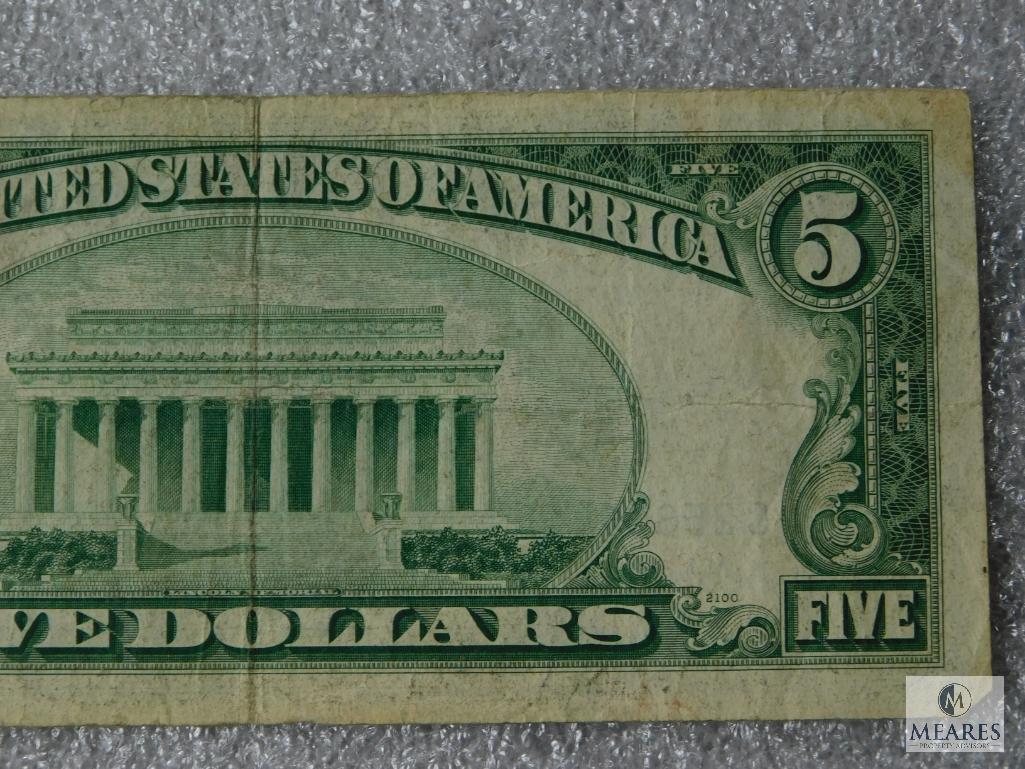 Series 1953 US $5 small size note