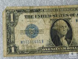 Lot of 2: US Small Size $1 Funny Back Silver Certificates