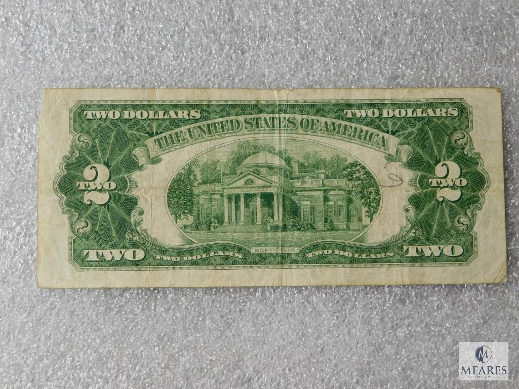 Series 1928-G US small size $2 red seal note
