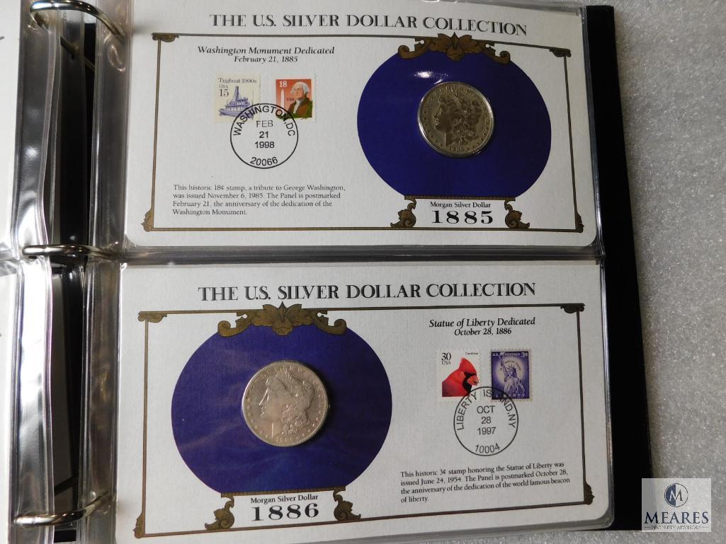 US Silver Dollar Collection Album - with coins