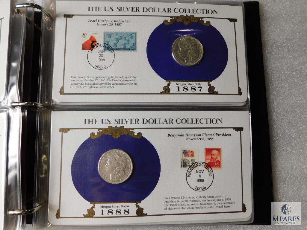 US Silver Dollar Collection Album - with coins