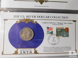 US Silver Dollar Collection Album - with coins