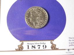 US Silver Dollar Collection Album - with coins