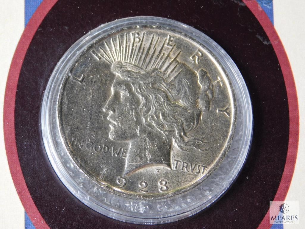 Portraits of Liberty presentation set with 1923 Peace dollar