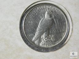 1924 Peace dollar - First Winter Olympic Games note