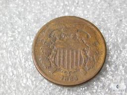 Civil War - 1864 2-cent piece