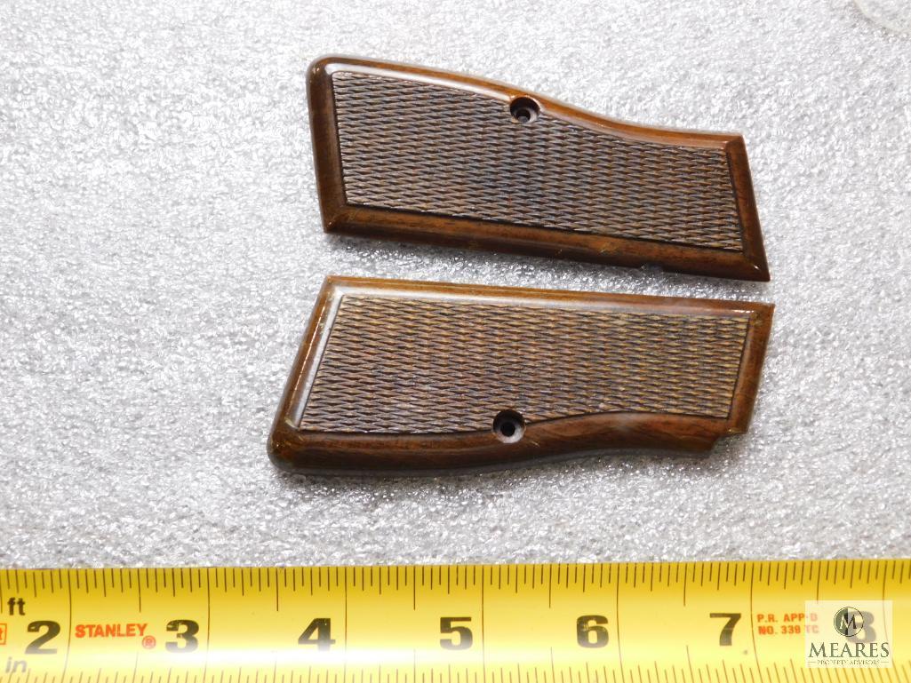 Browning Hi-Power Checkered Wood Grips