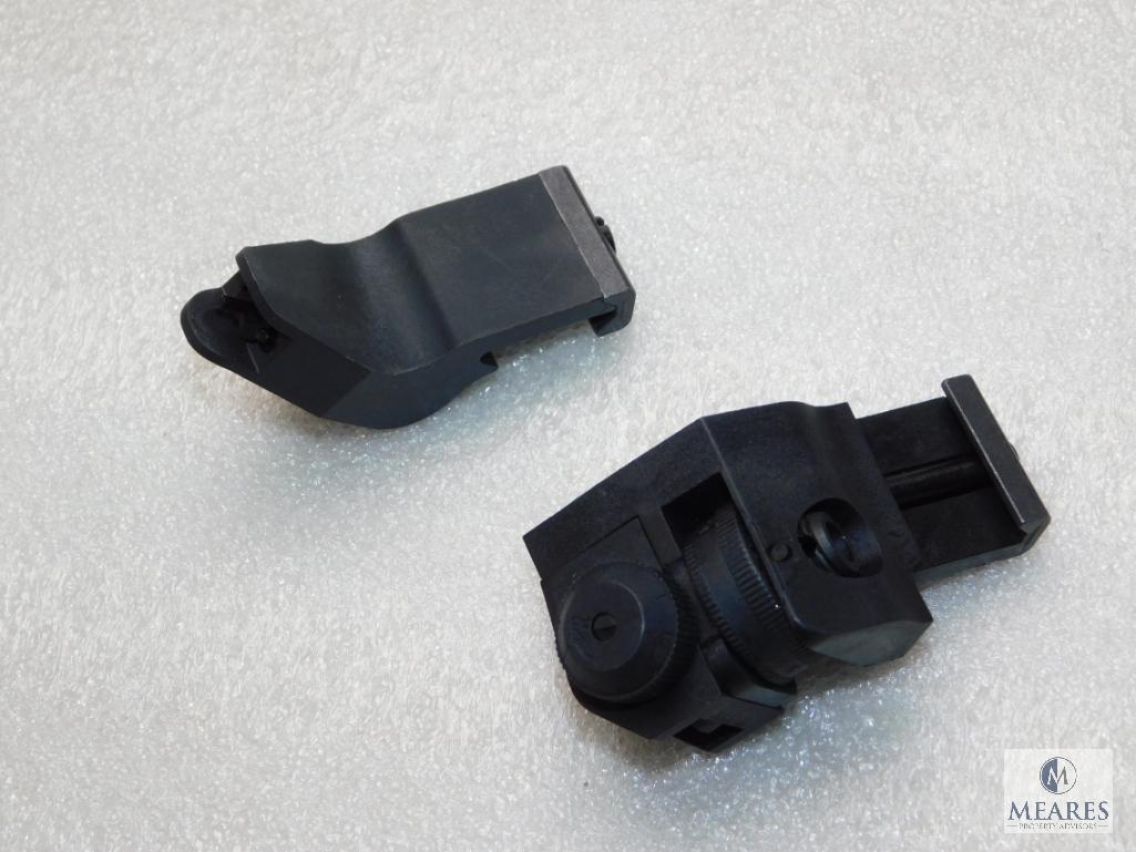 New 45 Degree offset AR 15 Front and Rear Sights fully adjustable