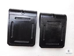 Lot 2 New Hunter Leather Double Magazine Pouches fits Colt 1911 and Similar Single Stack Mags