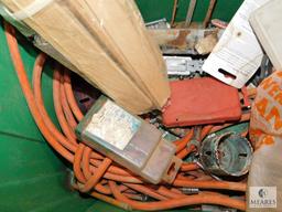 Lot assorted Work Gloves, Drop Cord Power Cable, Cedar Shims, and more