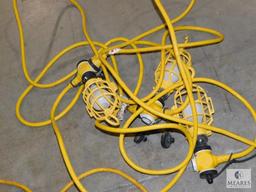 Lot Drop Cord Power Cable & Set of Stringer Lights