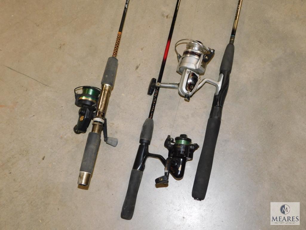 Lot of 3 Fishing Rod & Reels Daiwa, and Cardinal Reels