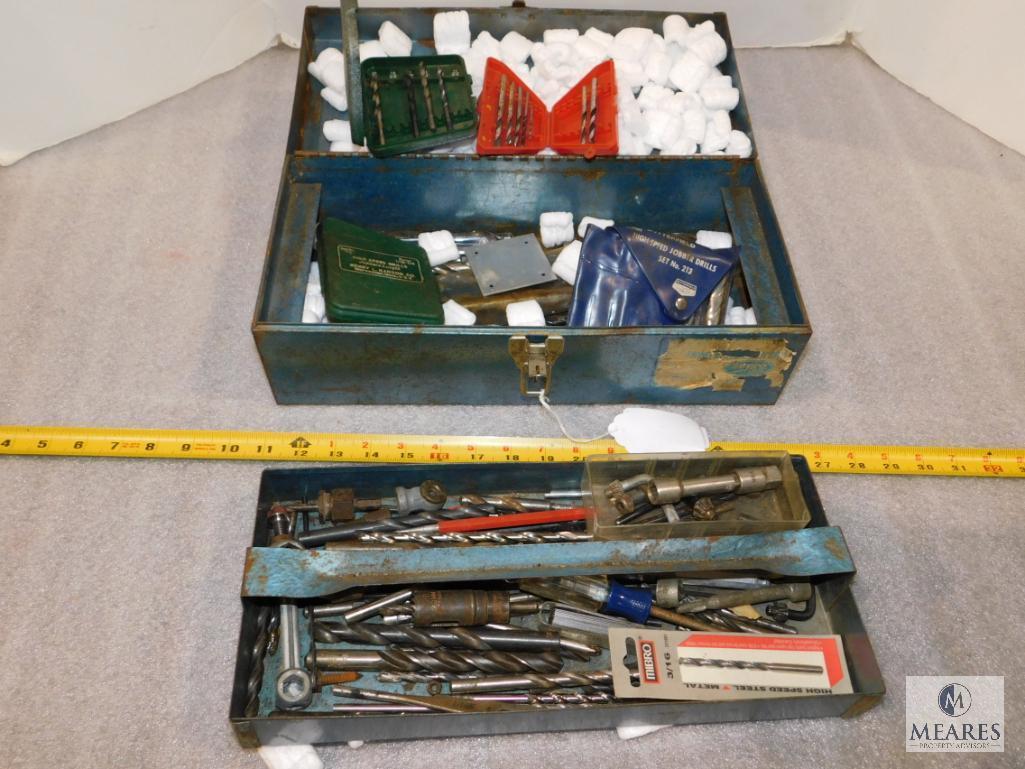 Tool Box with assorted Tools and Drill Bits