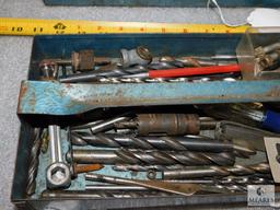 Tool Box with assorted Tools and Drill Bits