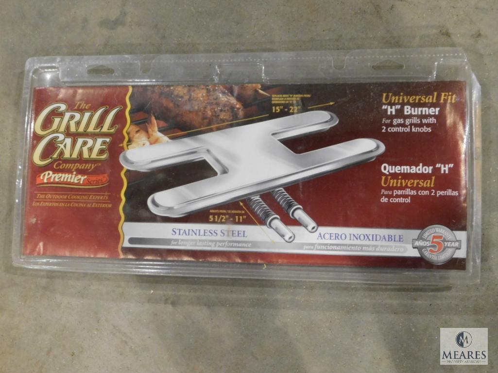 New Stainless Steel Grill "H" Burner Universal Fit