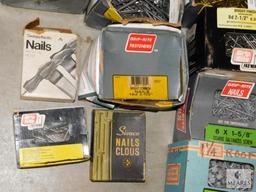 Large Tote of Screws & Nails - most Grip Rite brands