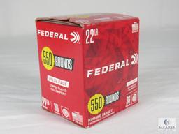 550 Rounds Federal .22 LR Ammo 36 Grain Rimfire Target Cartridges