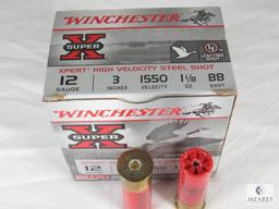 25 Shells Winchester Super X 12 Gauge 3" 1550 Velocity 1-1/8 oz BB Shot Shotgun Shells