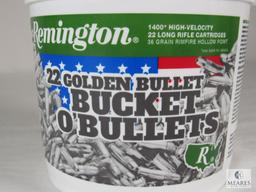 1400 Rounds Remington .22 LR Golden Bullet Bucket O'Bullets 1400 High Velocity 36 Grain