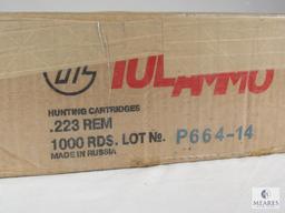 Case 1000 Rounds TulAmmo .223 REM FMJ 55 Grain Steel Case Ammo