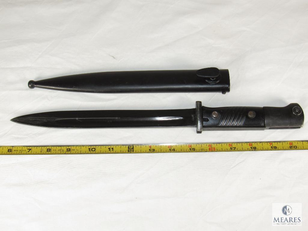 German M1884/98 Bayonet with Metal Scabbard