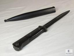 German M1884/98 Bayonet with Metal Scabbard