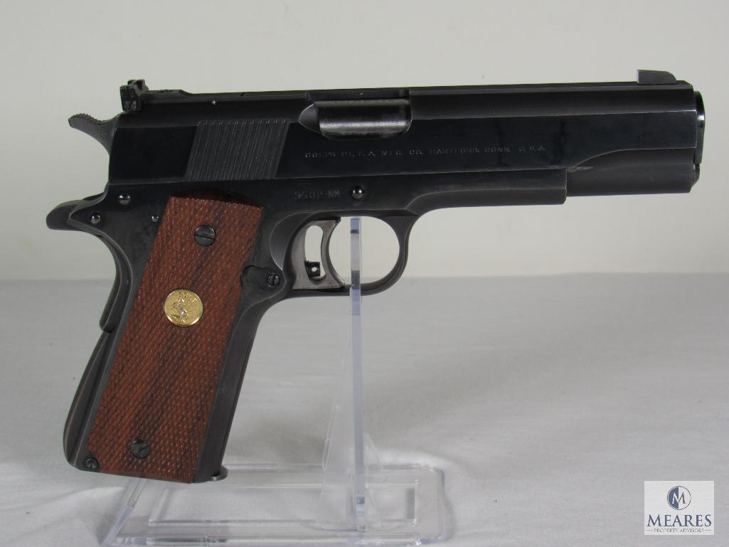 1958 Colt Gold Cup National Match .45 Semi-Auto Pistol in Original Box with Colt Archive Letter