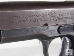 1918 Colt 1911 US Army "Black Army" .45 Semi-Auto Pistol with Colt Archive Letter