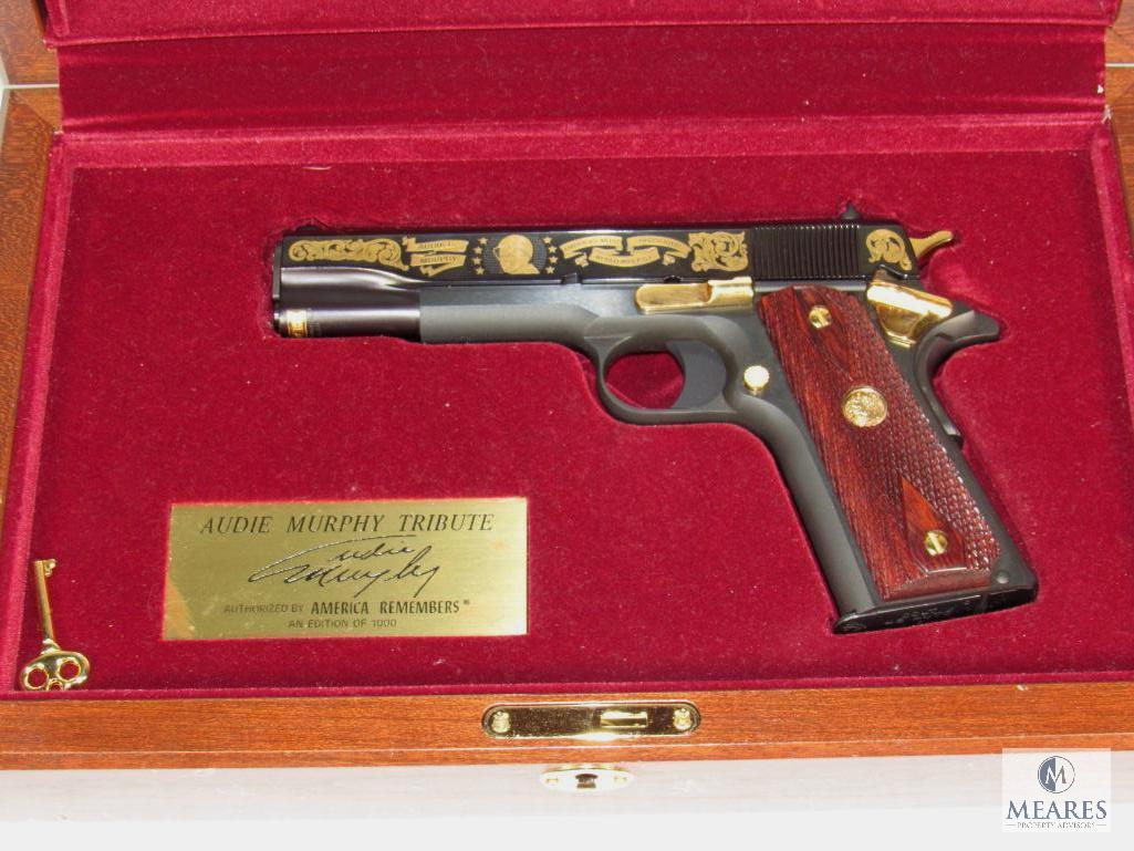 Colt 1911 Audie Murphy Tribute America Remembers .45 Semi-Auto Pistol with Display Case