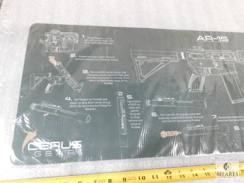 New Cerus Gear AR-15 Rifle Schematic 12" x 36" Olive Drab Gun Mat