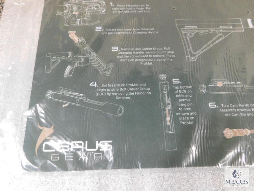 New Cerus Gear AR-15 Rifle Schematic 12" x 36" Olive Drab Gun Mat