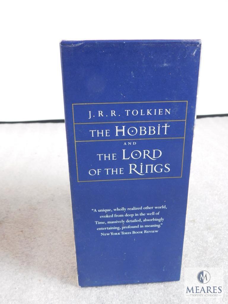 Set of Webster's Pocket Reference Library & The Hobbit and Lord of The Rings 4 Pack Book Set