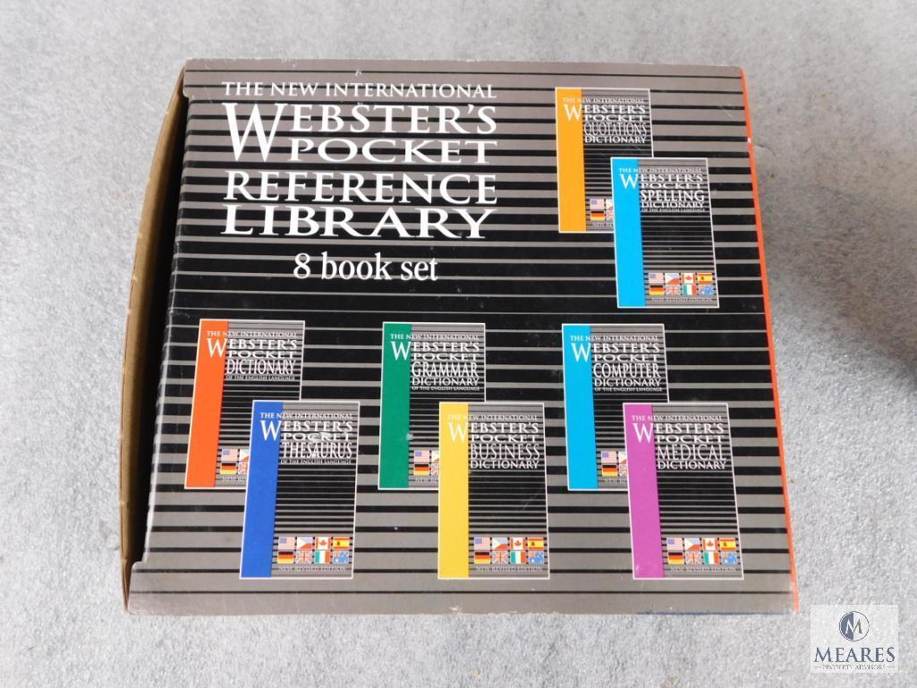Set of Webster's Pocket Reference Library & The Hobbit and Lord of The Rings 4 Pack Book Set